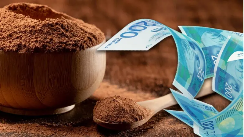 מחירי הקקאו-אילוסטרציה (צילום freepik, shutterstock)