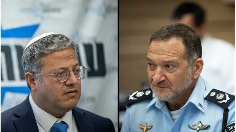 בן גביר ושבתאי, צילום: Yonatan Sindel/Flash90