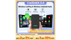 Carlinkit 5.0 2Air Wireless Carplay Android Auto Auto מתאם אלחוט
