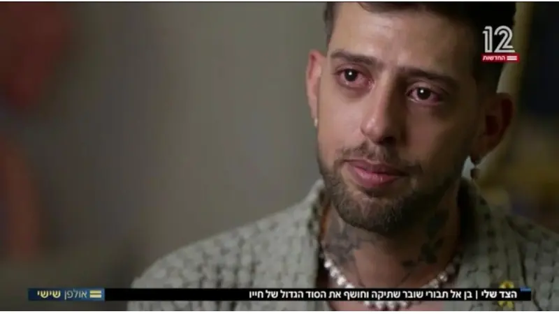 בן אל תבורי מתראיין לאולפן שישי (צילום אולפן שישי, חברת החדשות)